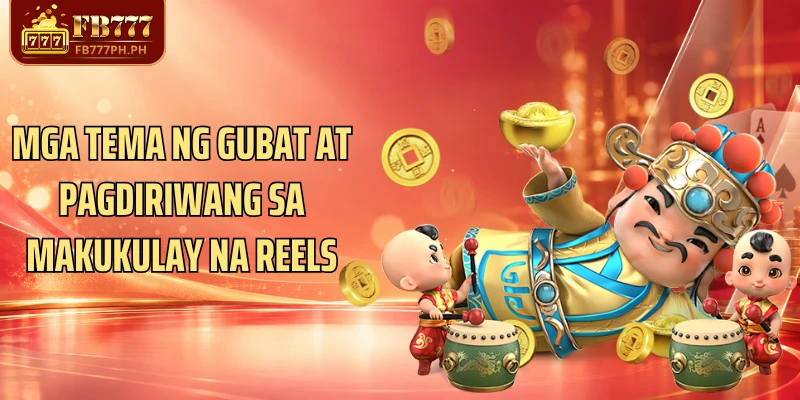 Mga tema ng gubat at pagdiriwang sa makukulay na reels